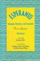 Cover of: Esperanto: language, literature, and community