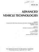 Cover of: Advanced vehicle technologies: presented at the 2000 ASME International Mechanical Engineering Congress and Exposition, November 5-10, 2000, Orlando, Florida