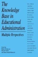 Cover of The knowledge base in educational administration