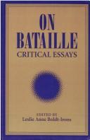 Cover of: On Bataille: critical essays