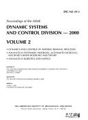 Cover of: The Asme Dynamic Systems and Control Division (Dsc) | S. Nair