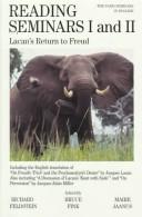 Cover of: Reading Seminars I and II: Lacan's Return to Freud (Suny Series in Psychoanalysis and Culture)