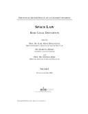 Cover of: Space law by edited by Karl-Heinz Böckstiegel and Marietta Benkö.