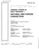 Cover of: General Papers in Heat Transfer - Natural and Forced Convection: Presented at the 29th National Heat Transfer Conference Atlanta, Georgia August 8-1 (Htd)
