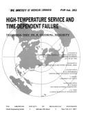 Cover of: High-temperature service and time-dependent failure: presented at the 1993 Pressure Vessels and Piping Conference, Denver, Colorado, July 25-29, 1993