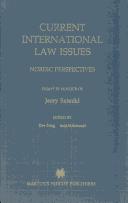 Cover of: Current international law issues by edited by Ove Bring and Said Mahmoudi.