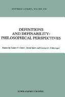 Cover of: Definitions and Definability by 