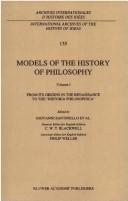 Cover of: Models of the history of philosophy