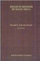 Cover of: Essays in Honour of Wang Tieya | MacDonald, Ronald St. John.