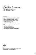 Cover of: Quality assurance in dialysis | 