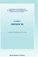 Cover of: Subtech '93 (Advances in Underwater Technology, Ocean Science and Offshore Engineering)