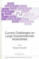Cover of: Current challenges on large supramolecular assemblies