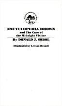 Cover of: 13 ENCYCOLOPEDIA BROWN AND THE CASE OF THE MIDNIGHT VISITOR by 