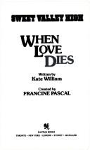 When love dies by Kate William