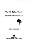 Cover of: Notes to Myself | Hugh Prather