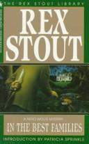 Cover of: In the Best Families (Crime Line) by Rex Stout