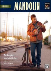Cover of: Beginning Mandolin by Greg Horne