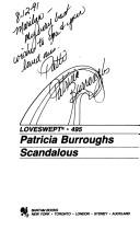 Cover of: SCANDALOUS by Patricia Burroughs