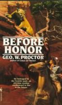 Cover of: Before Honor