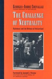 Cover of: The challenge of neutrality by Georges André Chevallaz