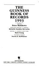 Cover of: Guinness Book of Records 1993, The by Norris Dewar McWhirter