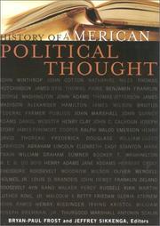 Cover of: History of American Political Thought (Applications of Political Theory) by Bryan-Paul Frost