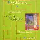 Cover of: PsychInquiry for Myers's Psychology