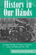 Cover of: History in Our Hands by Patrick Deane