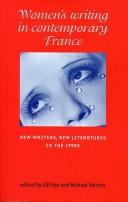 Cover of: Women's writing in contemporary France: new writers, new literature in the 1990s
