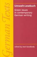 Cover of: Umwelt-Lesebuch: Green Issues in Contemporary German Writing (German Texts)