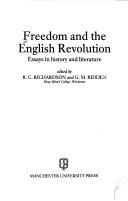 Cover of: Freedom and the English Revolution: Essays in History and Literature