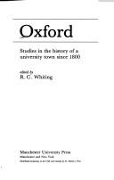 Cover of: Oxford by R. C. Whiting