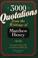 Cover of: 3000 Quotations from the Writings of Matthew Henry