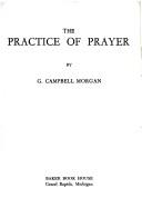 Cover of: The Practice of Prayer