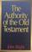 Cover of: Authority of the Old Testament
