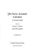 Cover of: Old Norse--Icelandic literature by edited by Carol J. Clover and John Lindow.