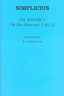 Cover of: On Aristotle's "On the heavens 1.10-12"