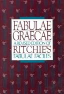 Cover of: Fabulae graecae by Francis Ritchie, Gilbert Lawall, Stanley Iverson, Allan Wooley, Francis Ritchie