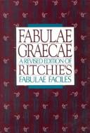 Cover of: Fabulae Graecae by Francis Ritchie, Gilbert Lawall, Stanley Iverson, Allan Wooley