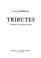Cover of: Tributes