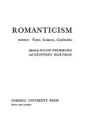 Cover of: Romanticism; vistas, instances, continuities. by Edited by David Thorburn and Geoffrey Hartman.