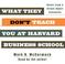 Cover of: What They Don't Teach You at Harvard Business School