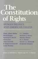 Cover of: The Constitution of rights: human dignity and American values
