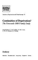 Cover of: Continuities of deprivation? by Israel Kolvin, F. J. W. Miller