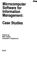 Cover of: Microcomputer software for information management: case studies