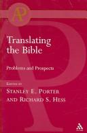 Cover of: Translating The Bible (Academic Paperback) by 