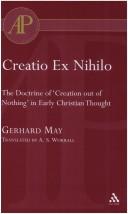 Cover of: Creatio Ex Nihilo