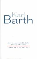 Cover of: Karl Barth by Thomas Forsyth Torrance