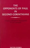 Cover of: The Opponents of Paul in Second Corinthians (Studies in the New Testament & Its World)