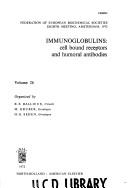 Cover of: Immunoglobulins: cell bound receptors and humoral antibodies.: [Symposium]